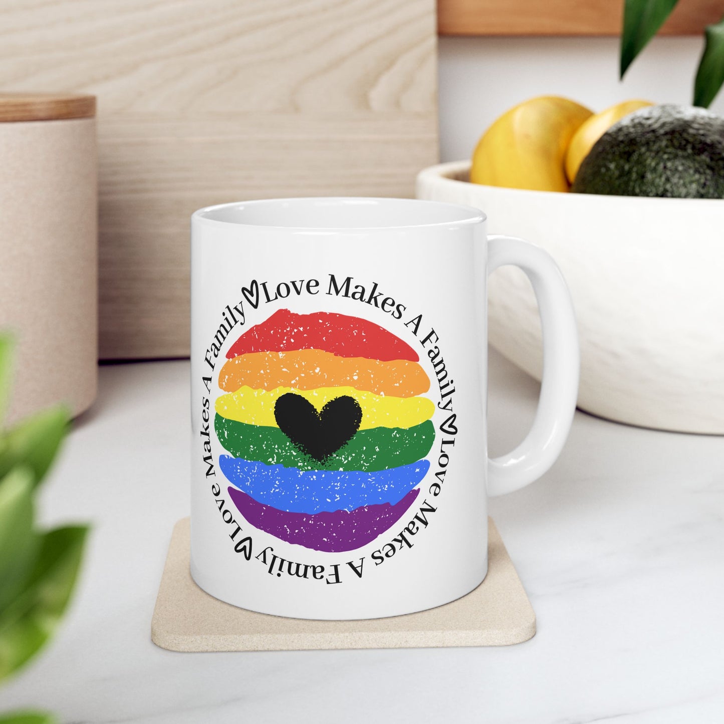 rainbow pride mug