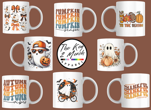 Fall and Autumn Coffee Cups