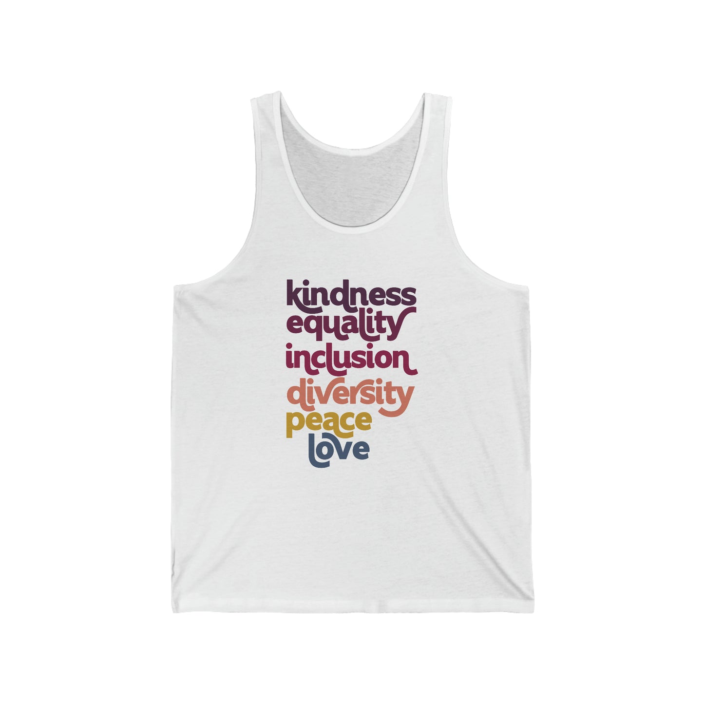 Kindness, Equality and Inclusion Tank Top