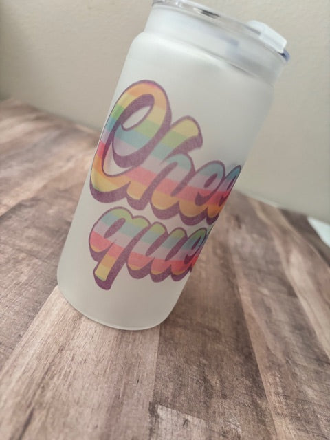 Cheers Queers Frosted Glass Cup